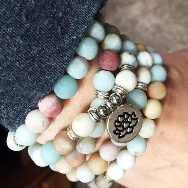 108 Amazonite Mala Beads - Image 5