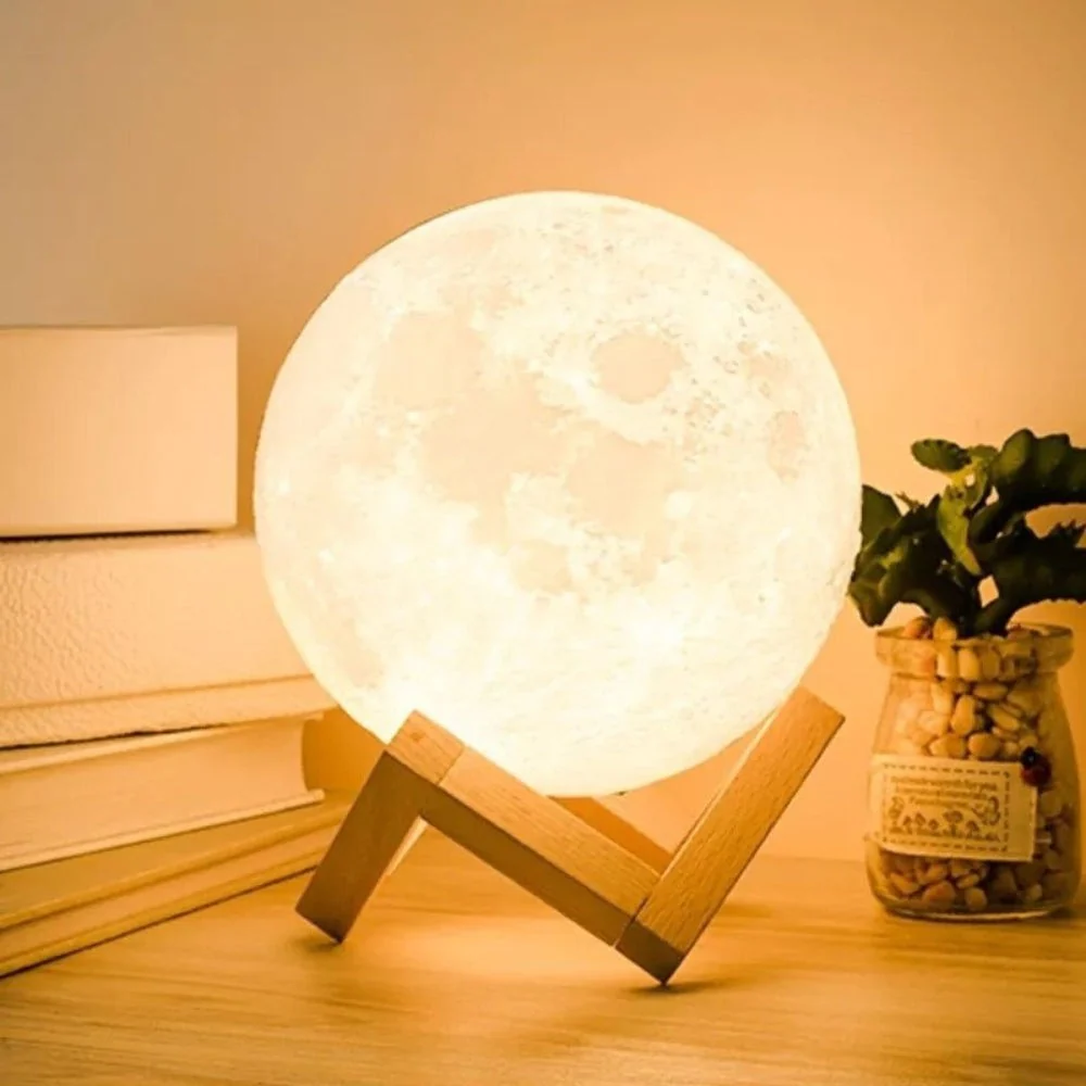 3D Moon Lamp With Moon Night Light - Image 12