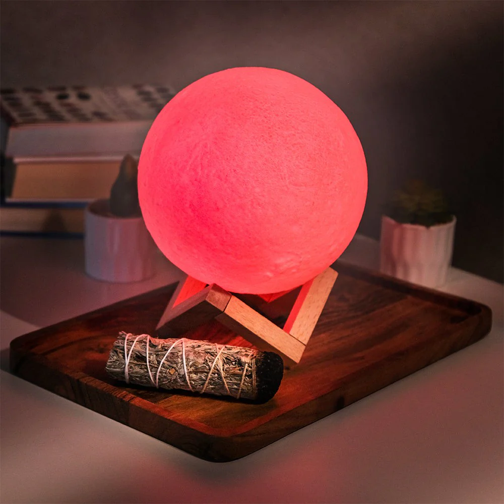 3D Moon Lamp With Moon Night Light - Image 3