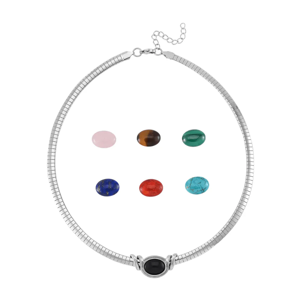 Interchangeable Gemstone Necklace - Image 4