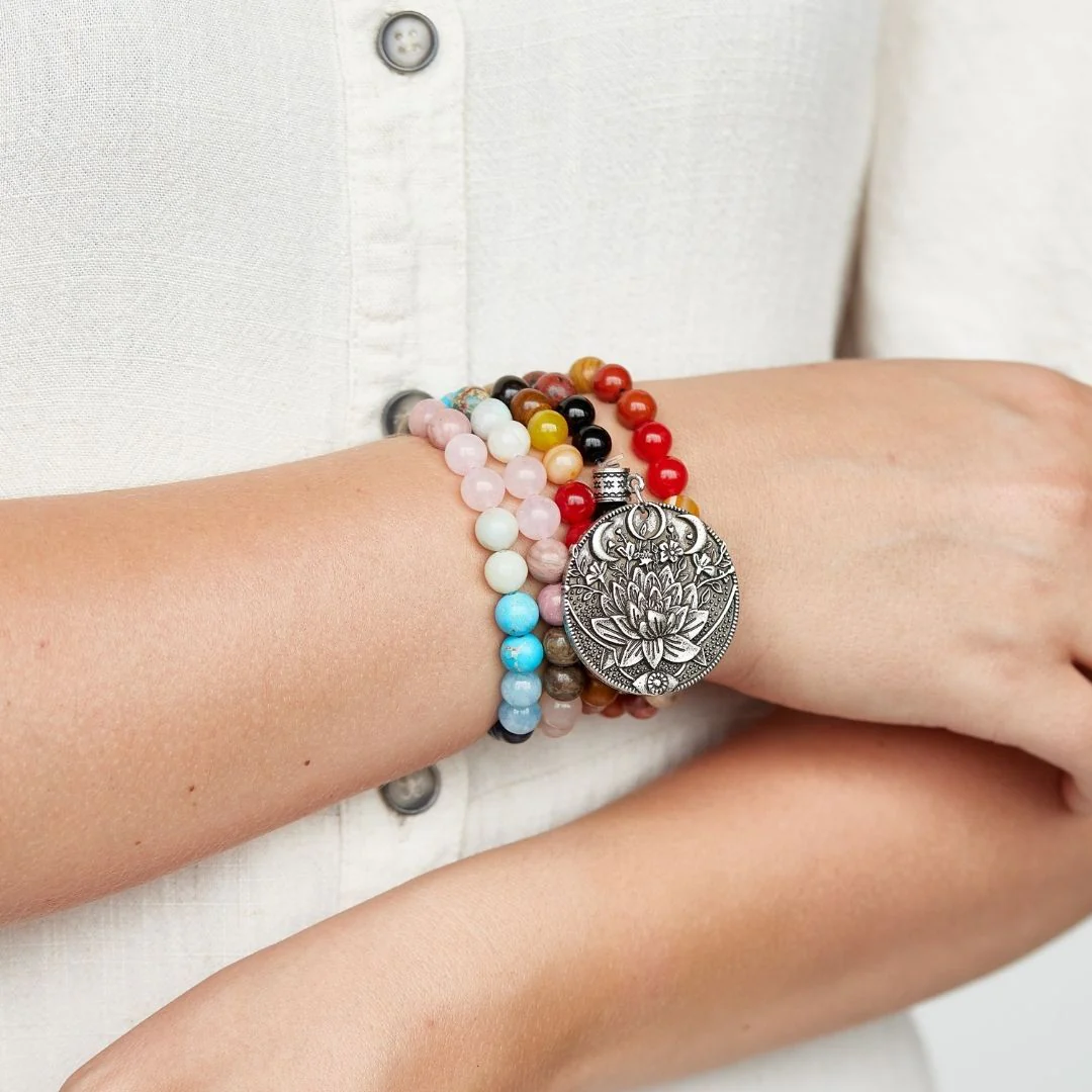 7 Chakra Gemstone Mala Bead - Image 10