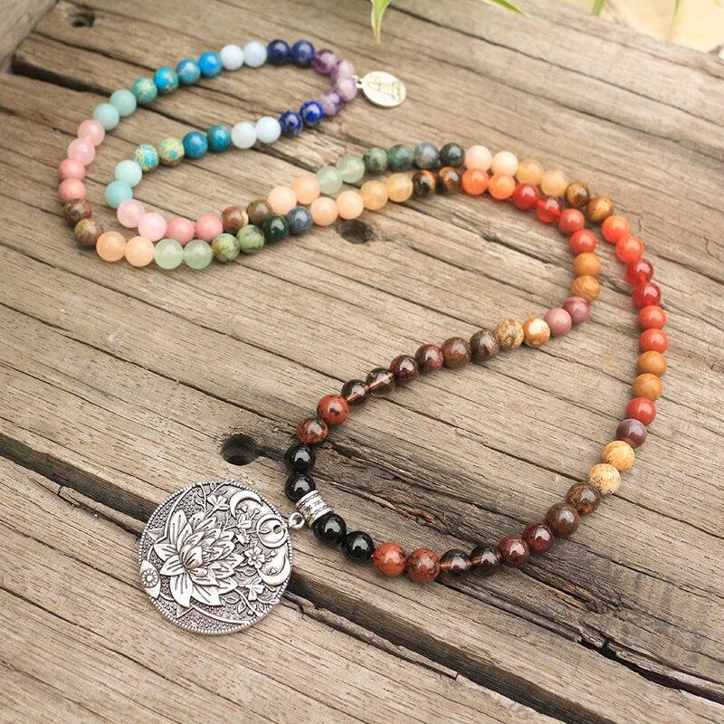 7 Chakra Gemstone Mala Bead - Image 7