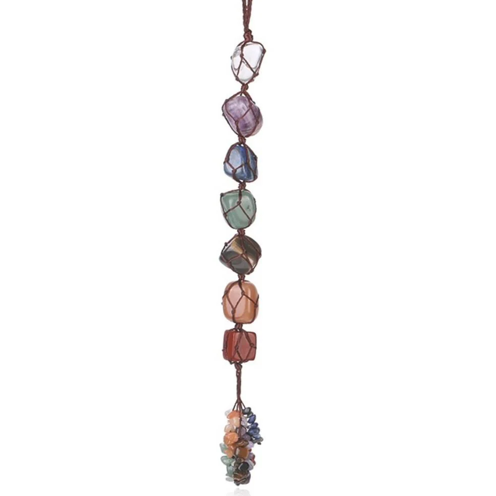 7 Chakra Natural Gemstone Tassel - Image 4
