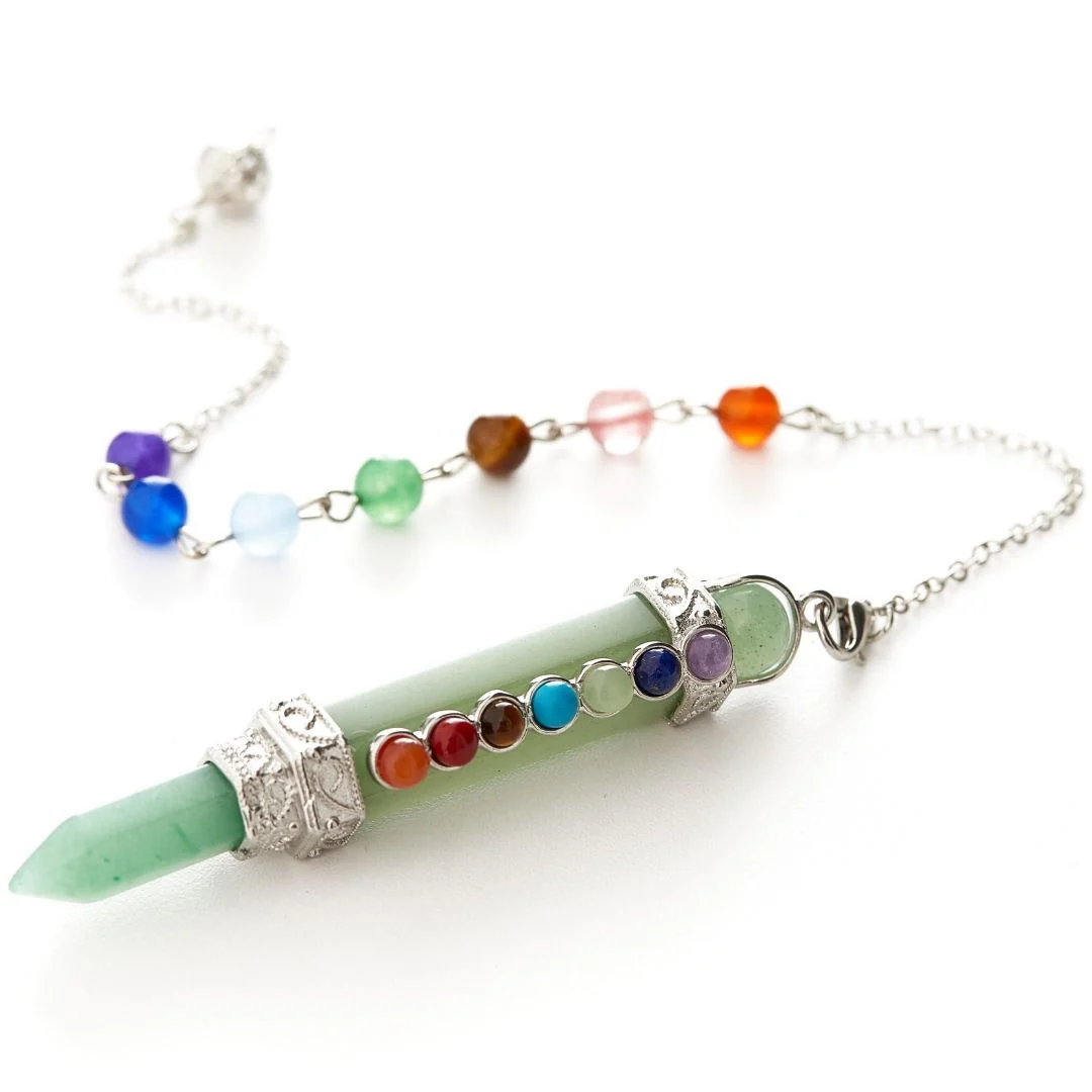 7 Chakra Wand Crystal Pendulum - Image 8