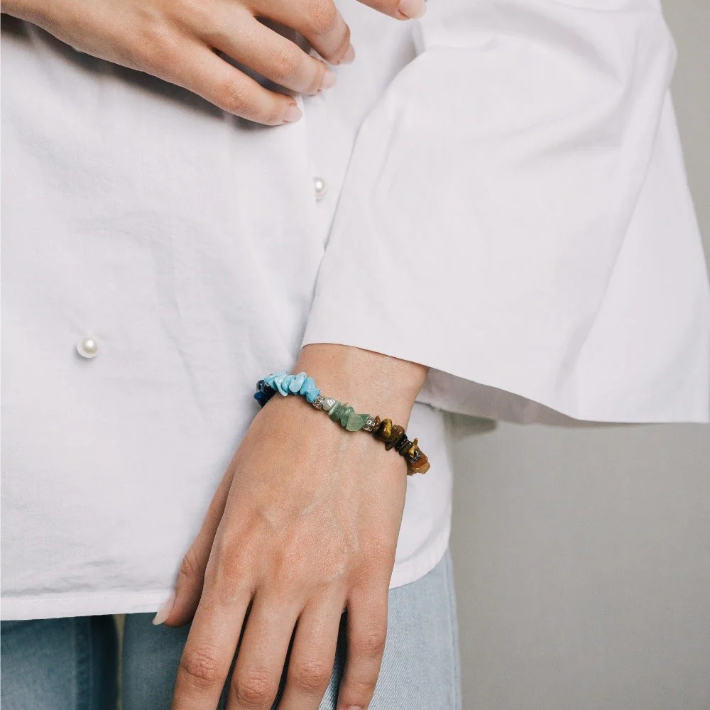 7 Chakra Gemstone Adjustable Bracelet - Image 4