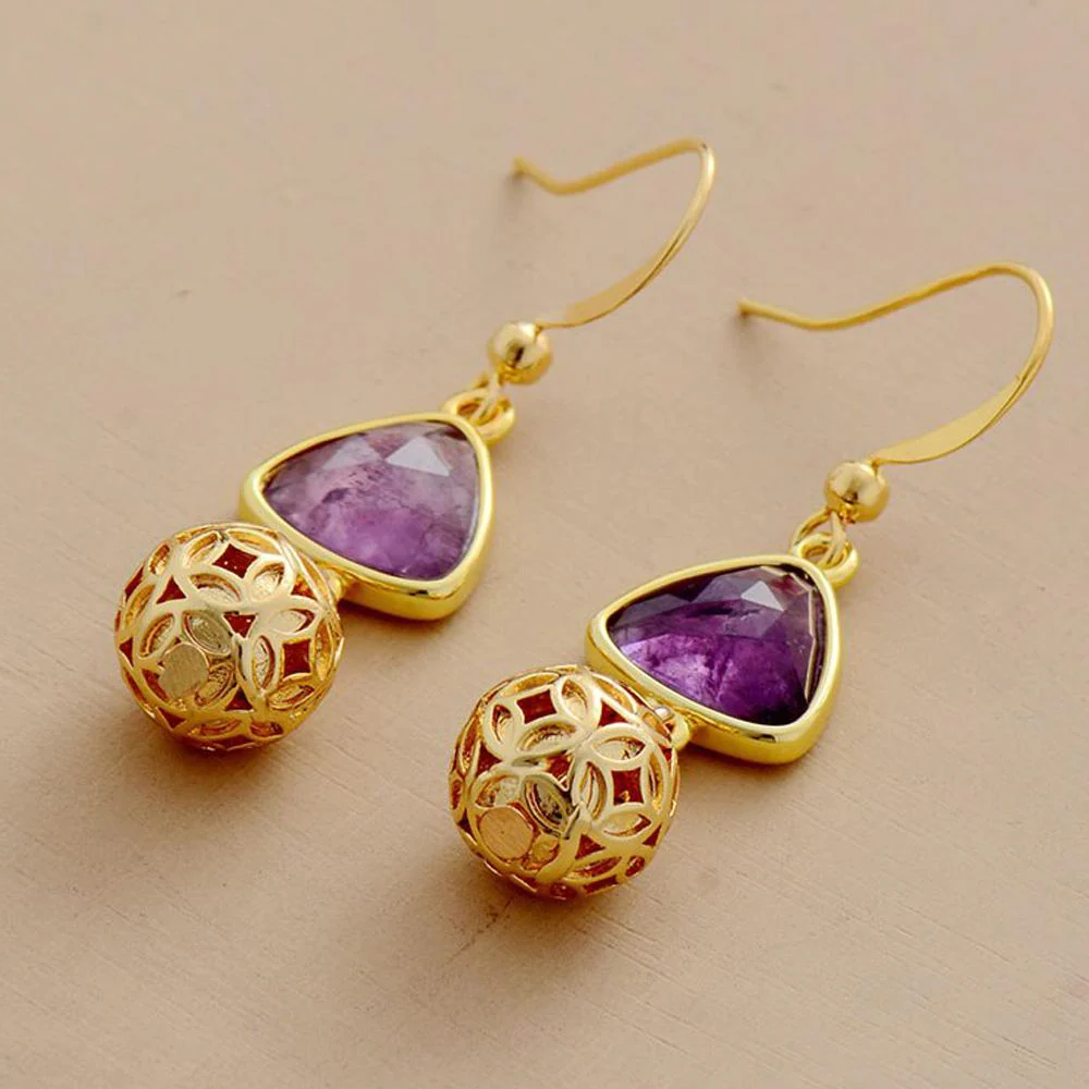 Amethyst Royal Earrings - Image 2