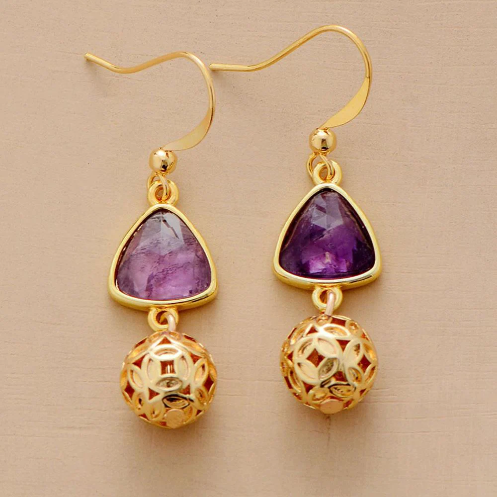 Amethyst Royal Earrings - Image 3