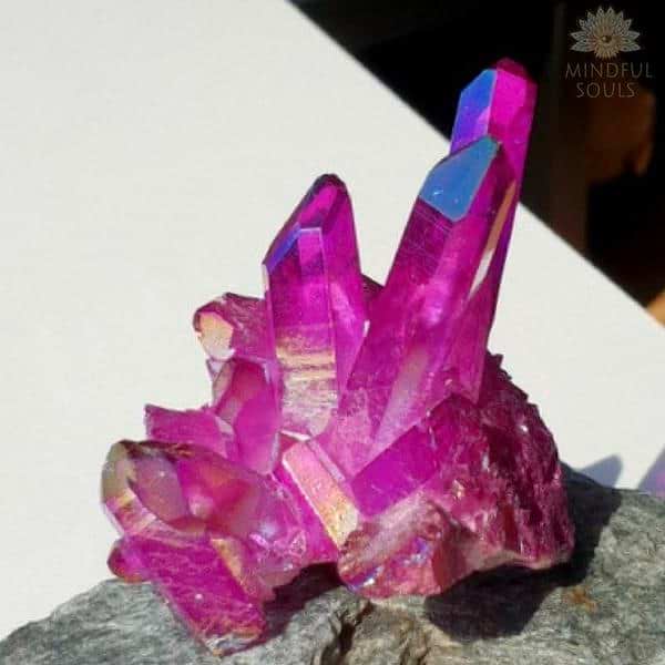 Angel Aura Quartz Crystal Cluster - Image 11