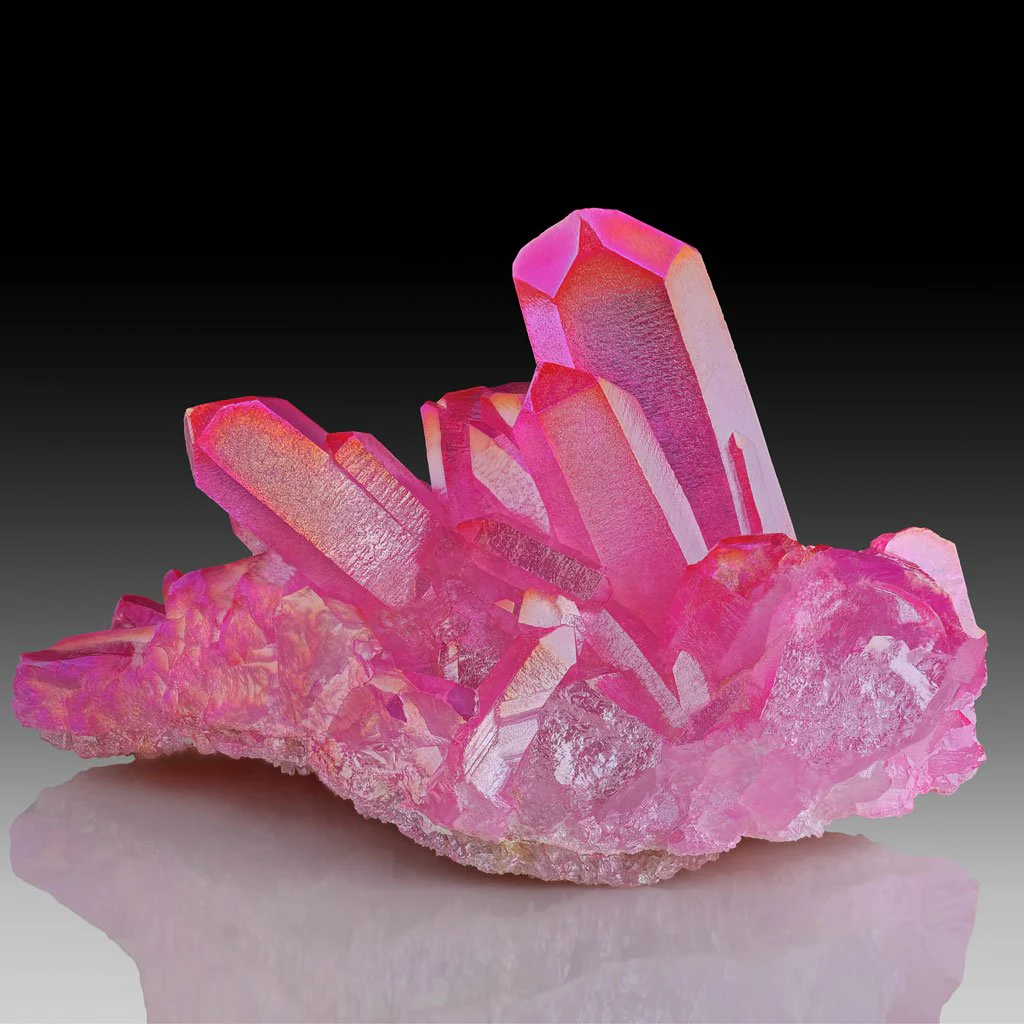 Angel Aura Quartz Crystal Cluster - Image 5