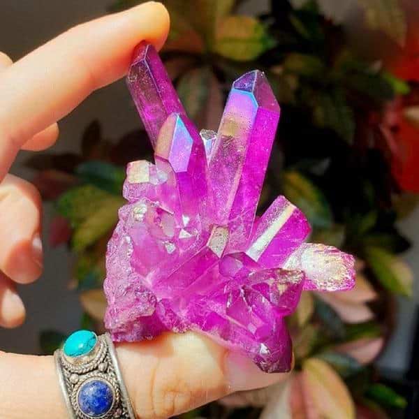 Angel Aura Quartz Crystal Cluster - Image 7