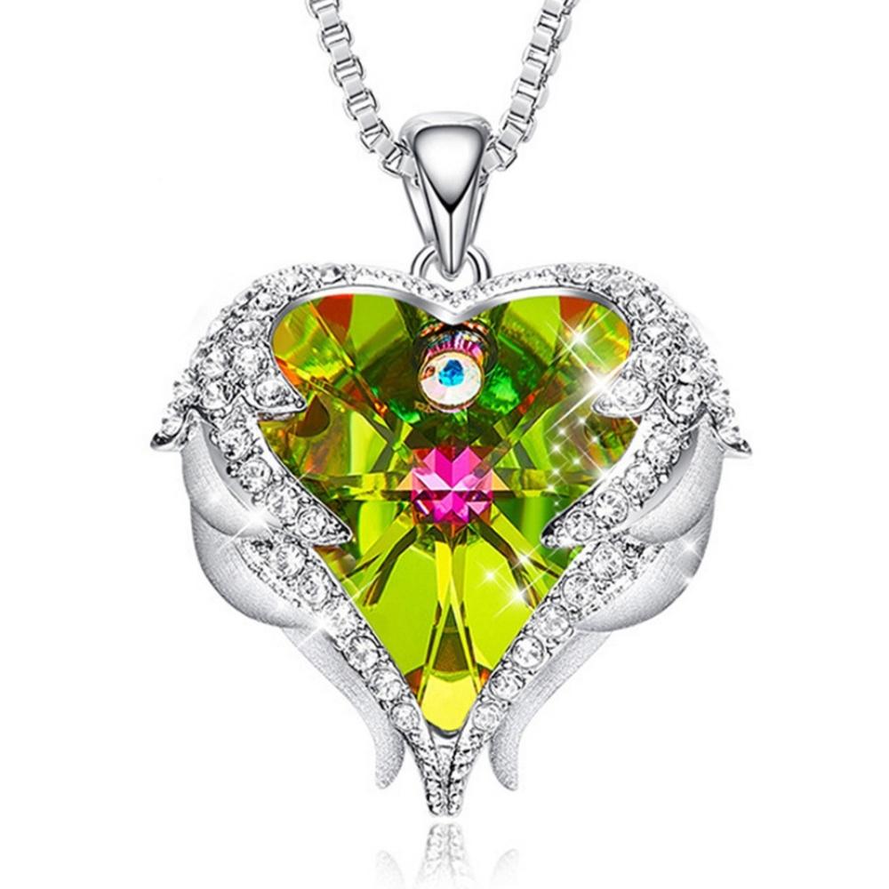 Angel Wings And Heart Necklace - Image 2
