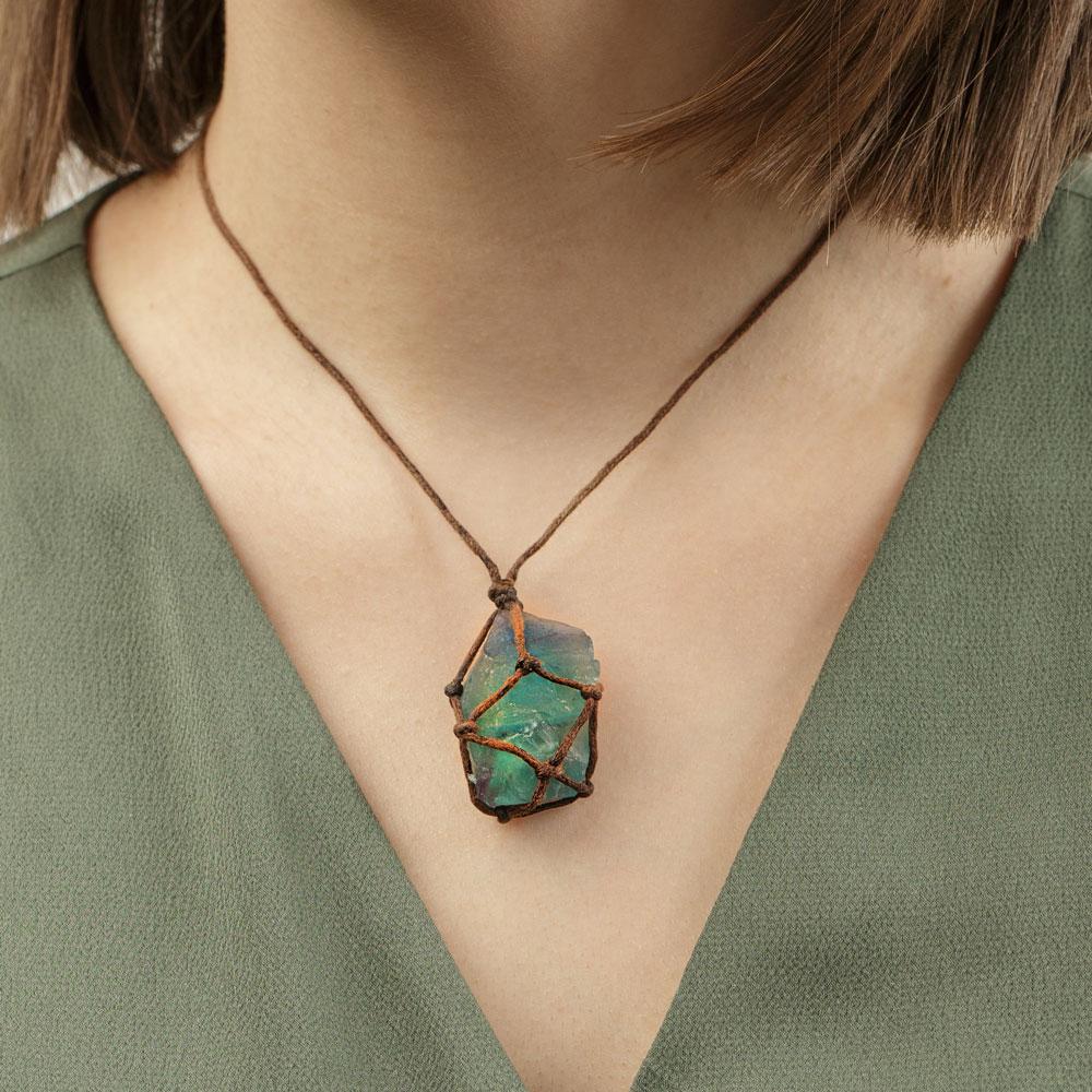 Aquatic Fluorite Necklace - Image 3