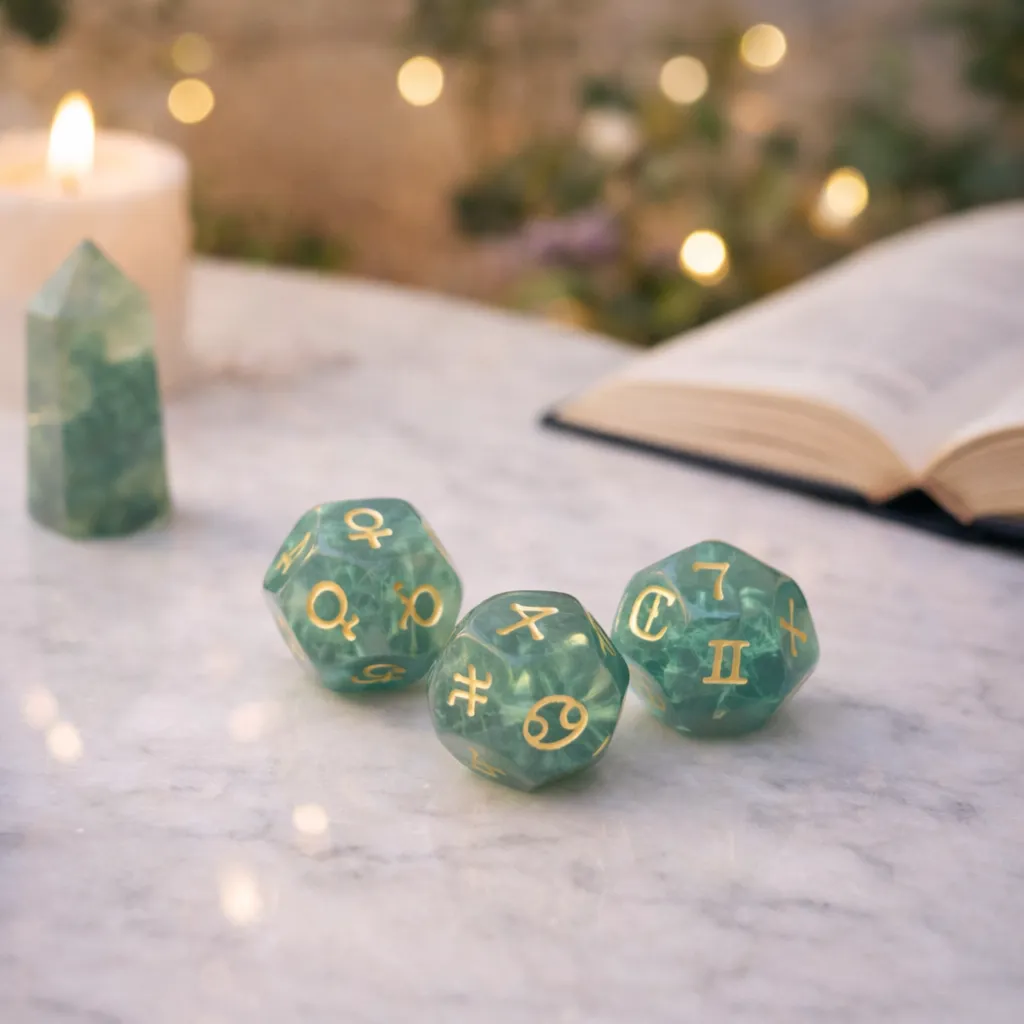Astrological Gemstone Dice Set - Align Your Energy with Every Roll - Image 7