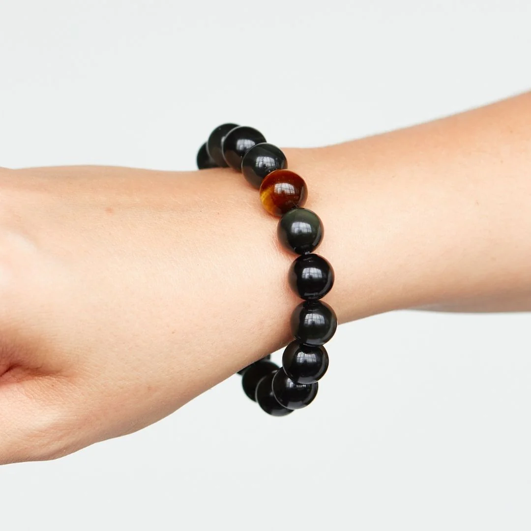Black Onyx And Tiger's Eye Bracelet - Image 4
