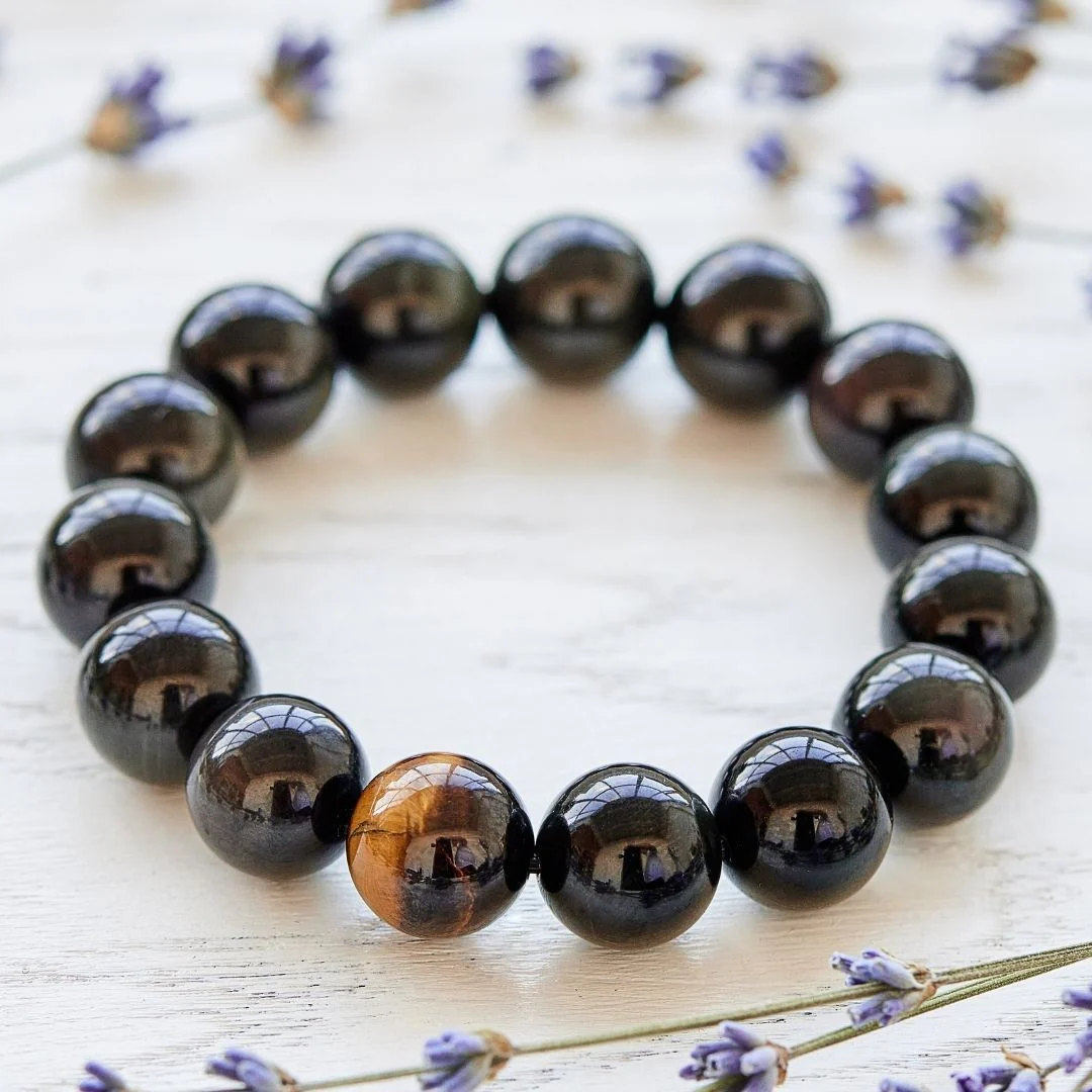 Black Onyx And Tiger's Eye Bracelet - Image 9