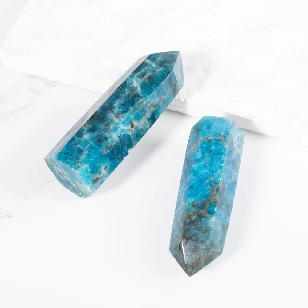 Blue Apatite Crystal Point - Image 5