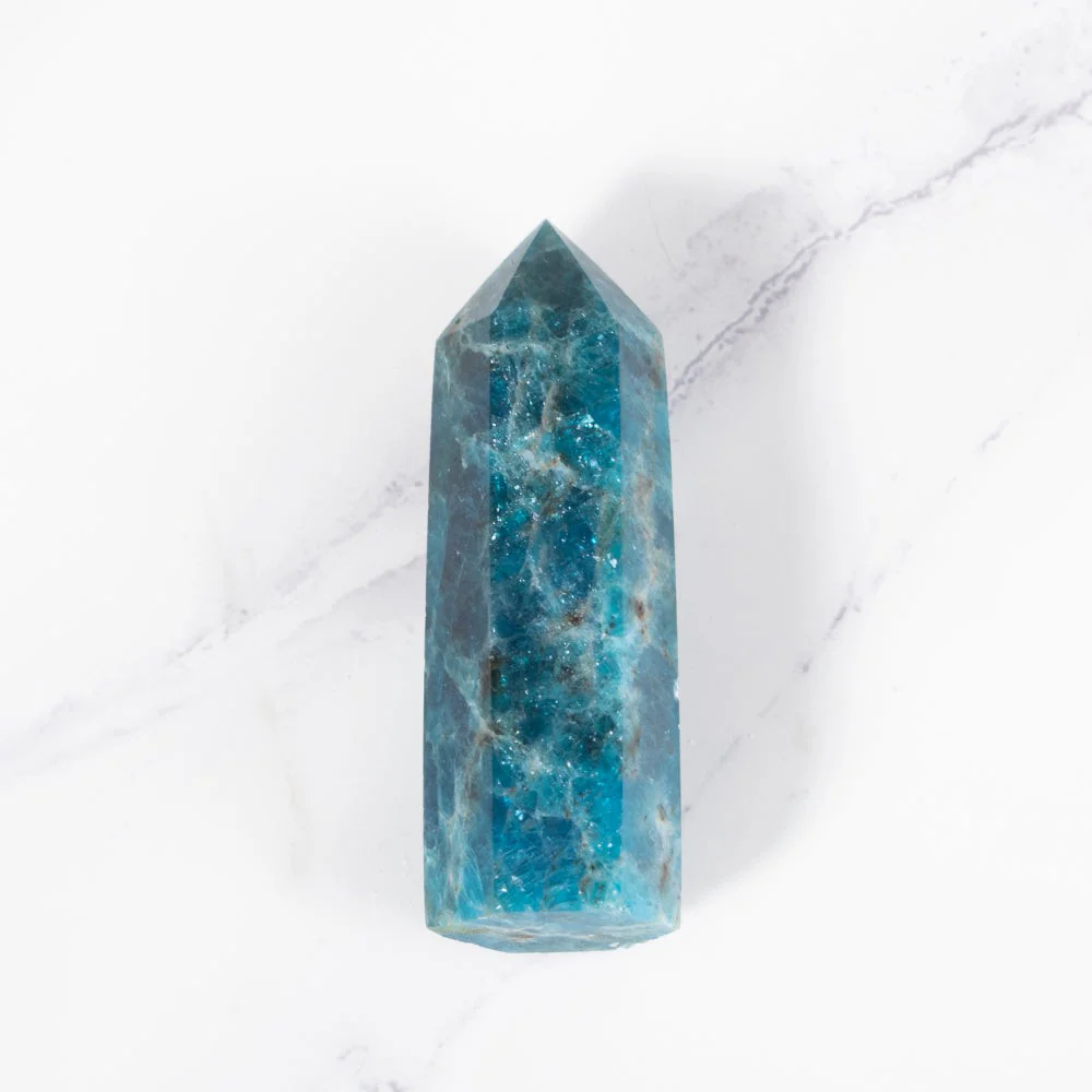 Blue Apatite Crystal Point - Image 6