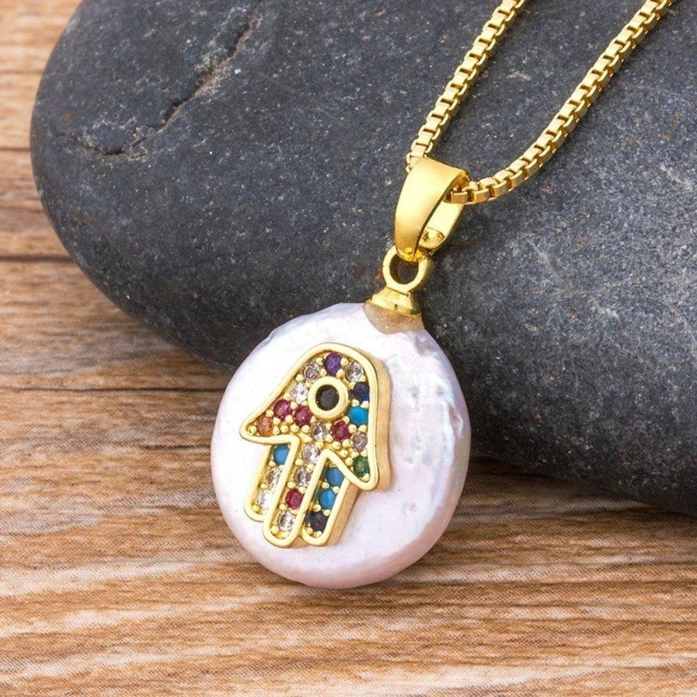 Hamsa Hand Protection Necklace