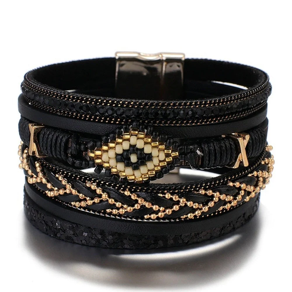 Bohemian Charm Evil Eye Bracelet - Image 2