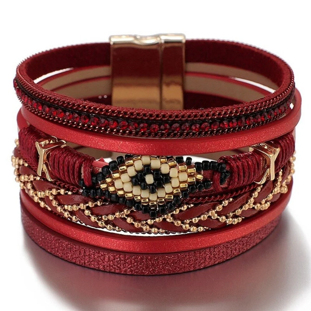Bohemian Charm Evil Eye Bracelet - Image 4