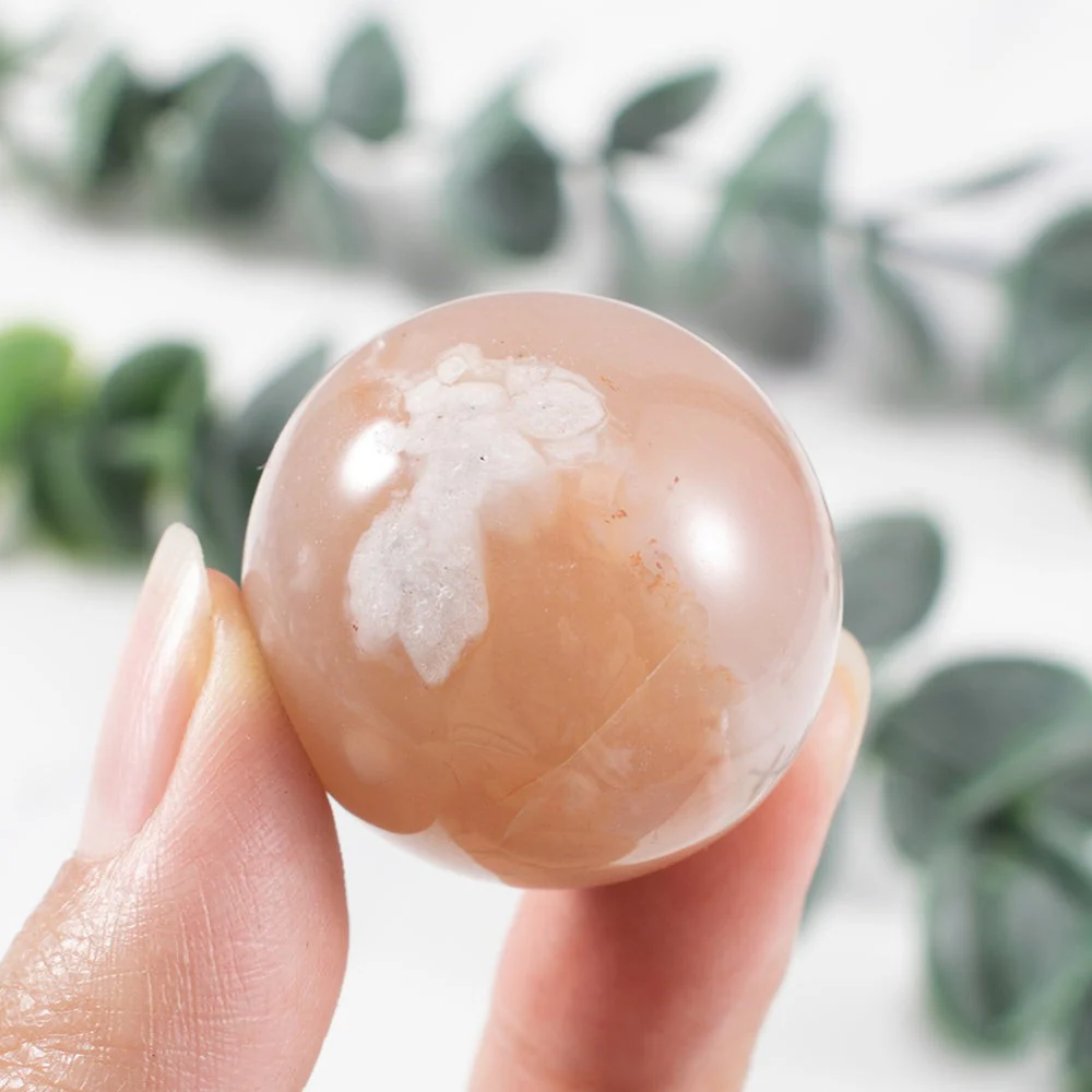 Botanic Flower Agate Crystal Sphere - Image 2