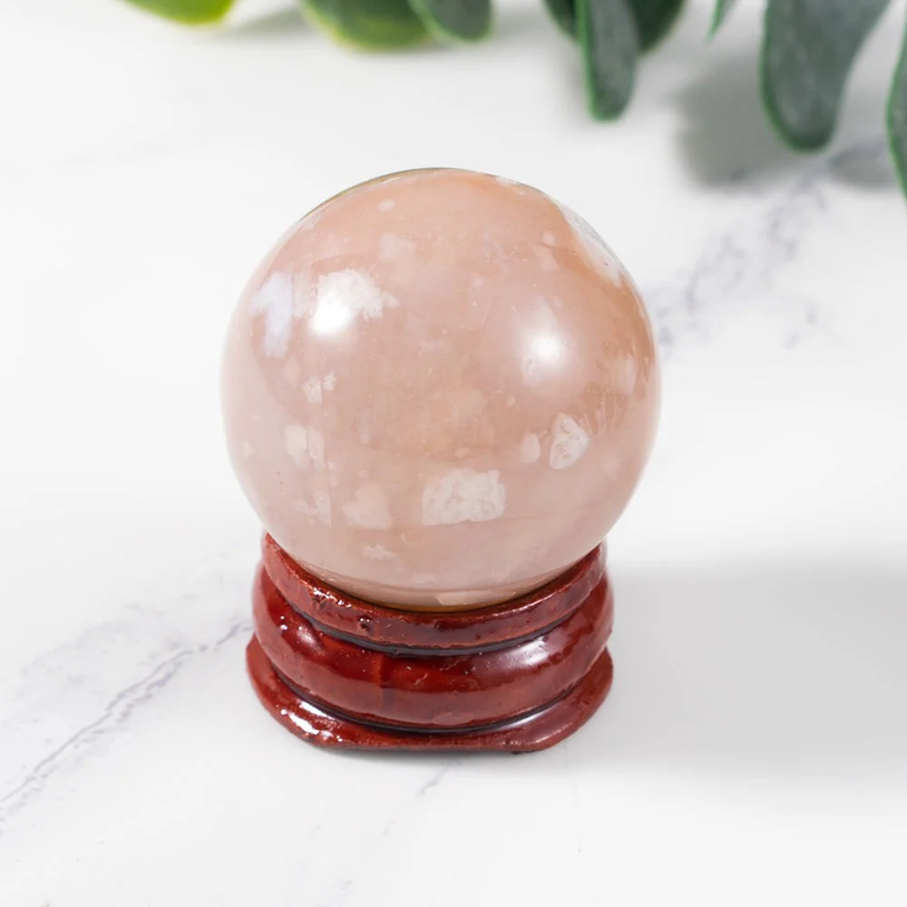 Botanic Flower Agate Crystal Sphere - Image 3
