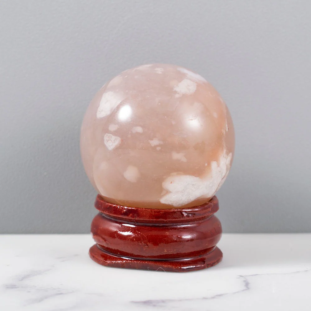 Botanic Flower Agate Crystal Sphere - Image 5