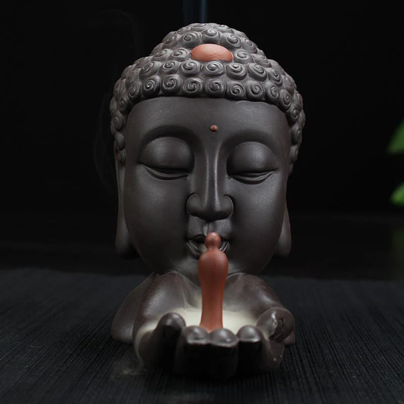 Buddha Head Backflow Incense Burner - Image 3