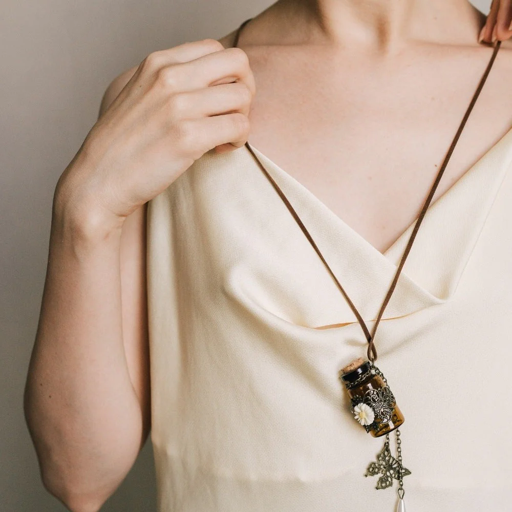 Butterfly Wishing Bottle Necklace - Image 2