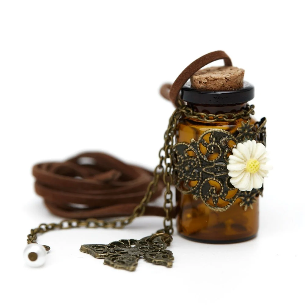 Butterfly Wishing Bottle Necklace - Image 5