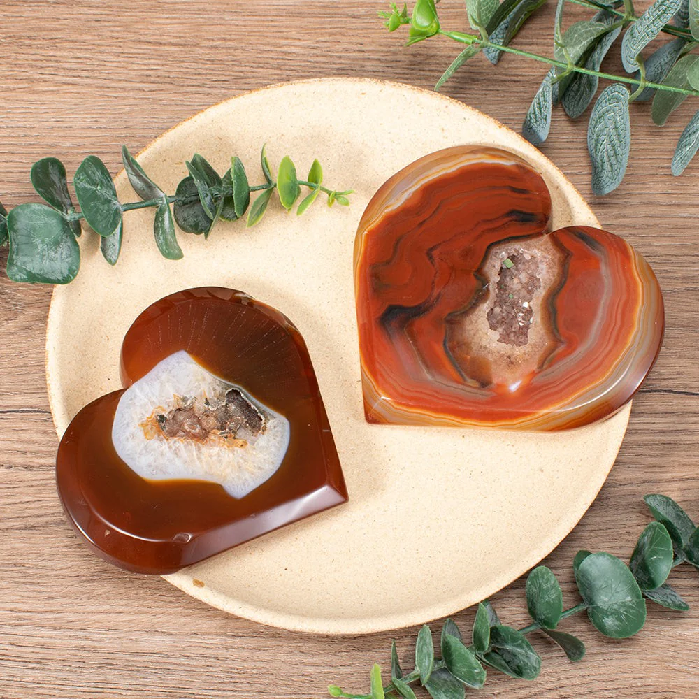 Carnelian Crystal Heart Cluster - Image 5