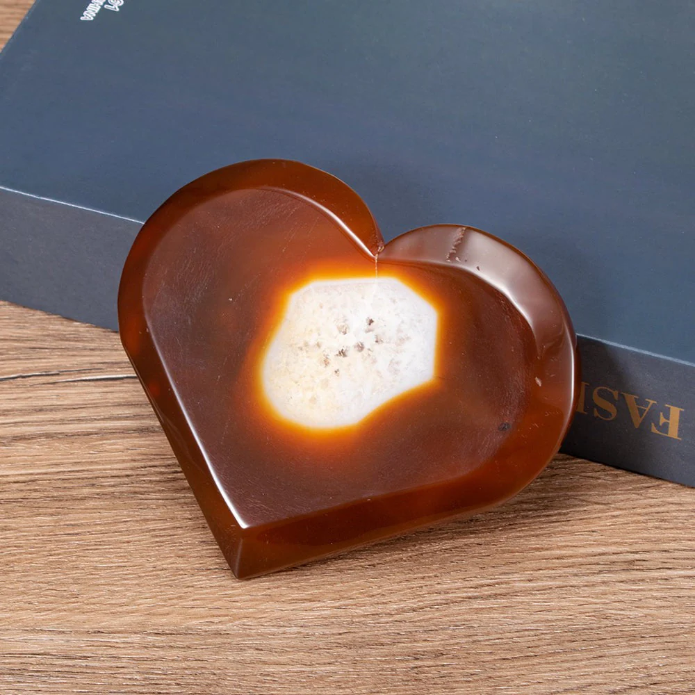 Carnelian Crystal Heart Cluster - Image 6
