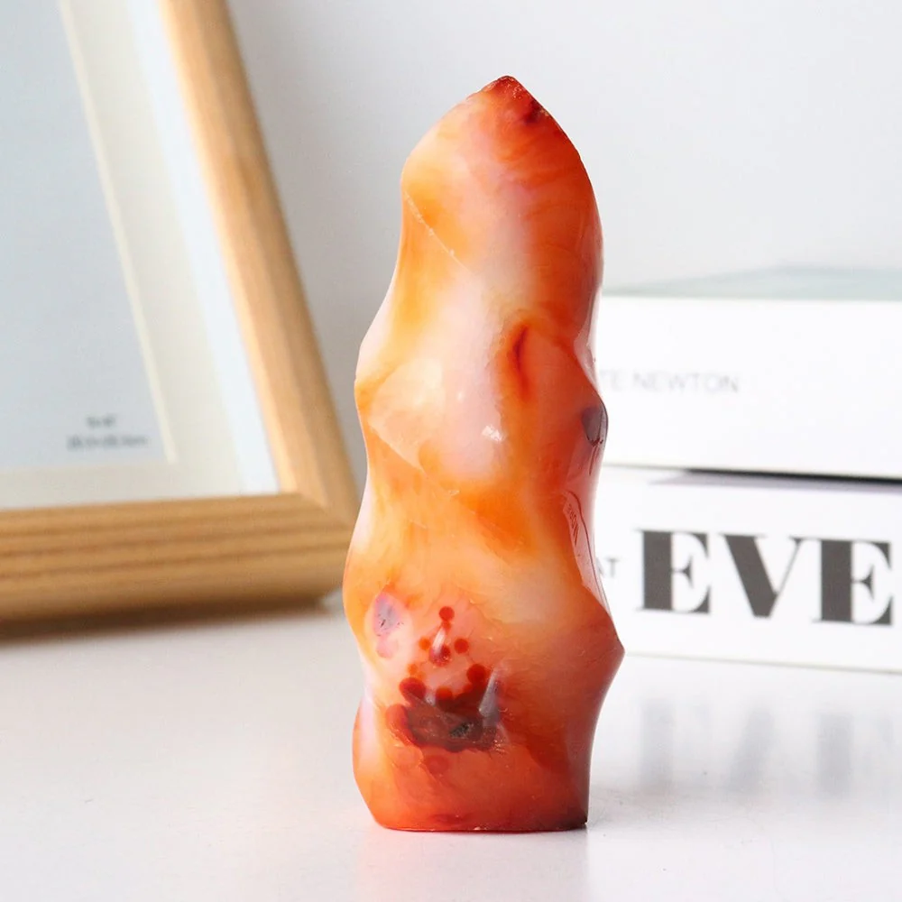 Carnelian Flame Crystal Point - Image 4