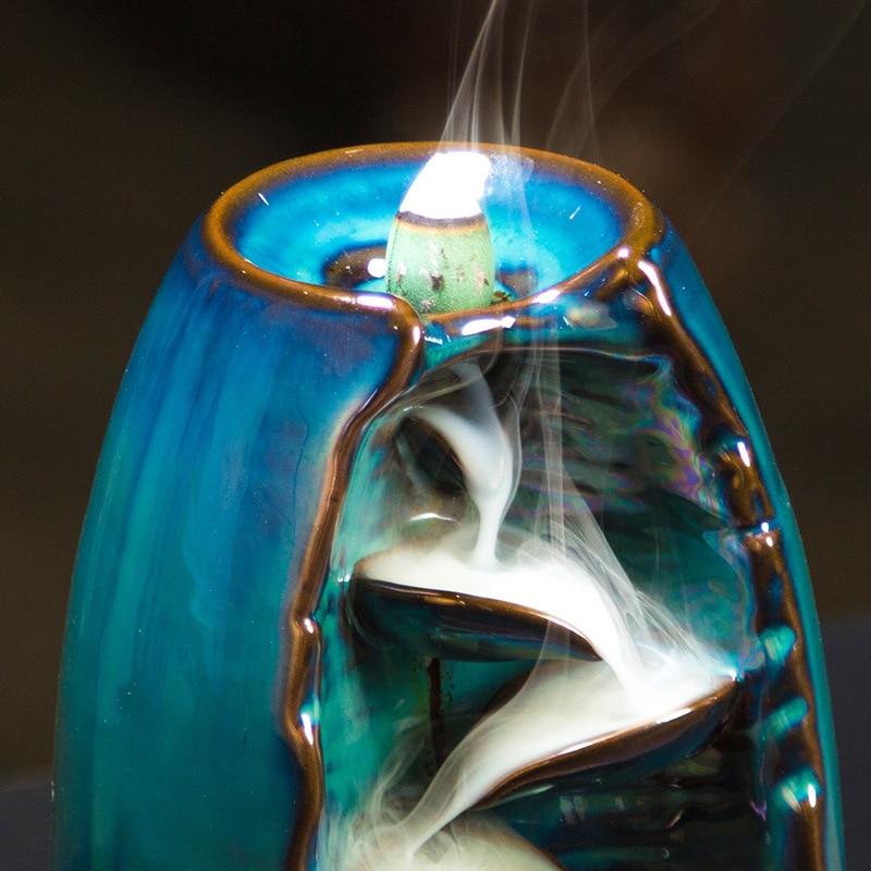 Ceramic Backflow Incense Burner Waterfall - Image 4