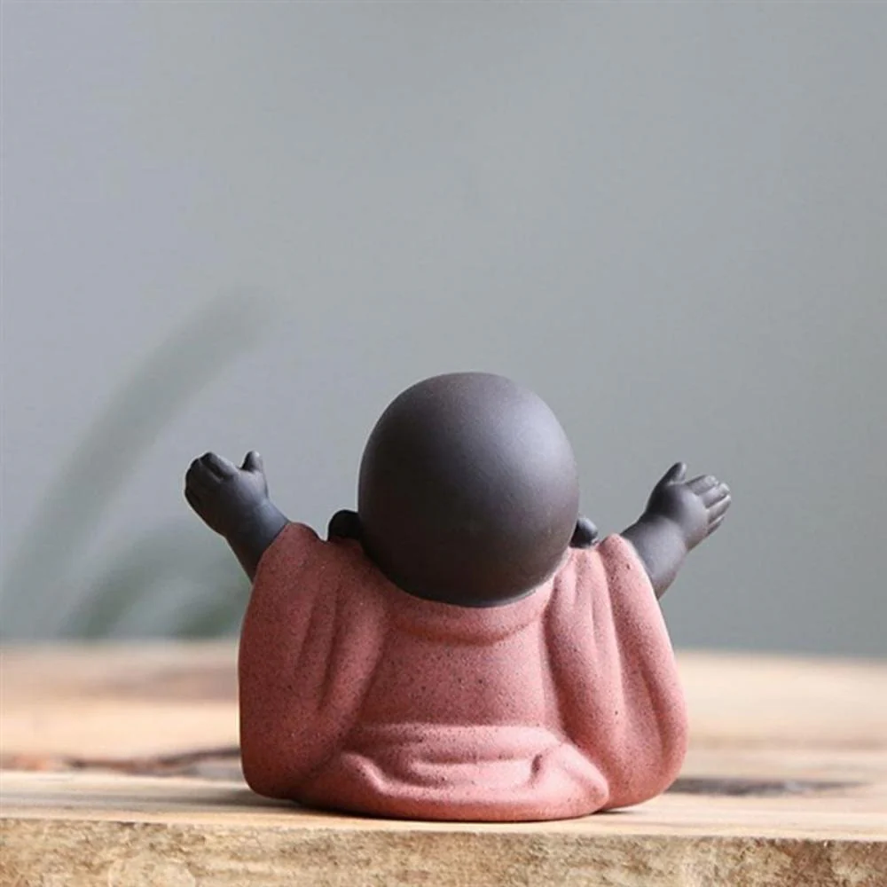 Ceramic Happy Baby Buddha Statue - Image 3