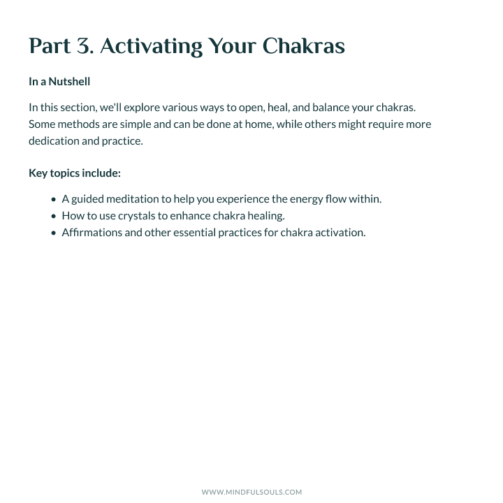Chakra Balance for Real People: Your Printable Workbook & Guide (50 pages) - Image 4