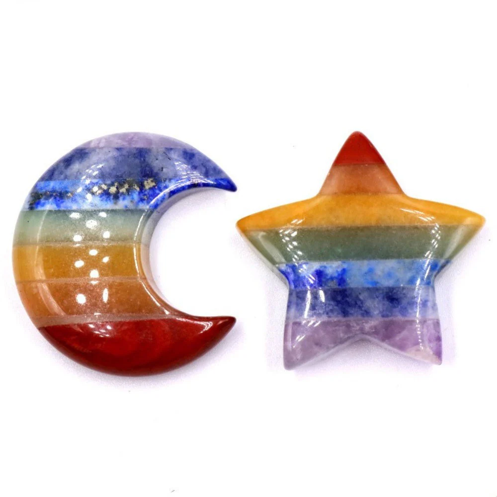 Chakra Star and Moon Gemstone Set - Image 2