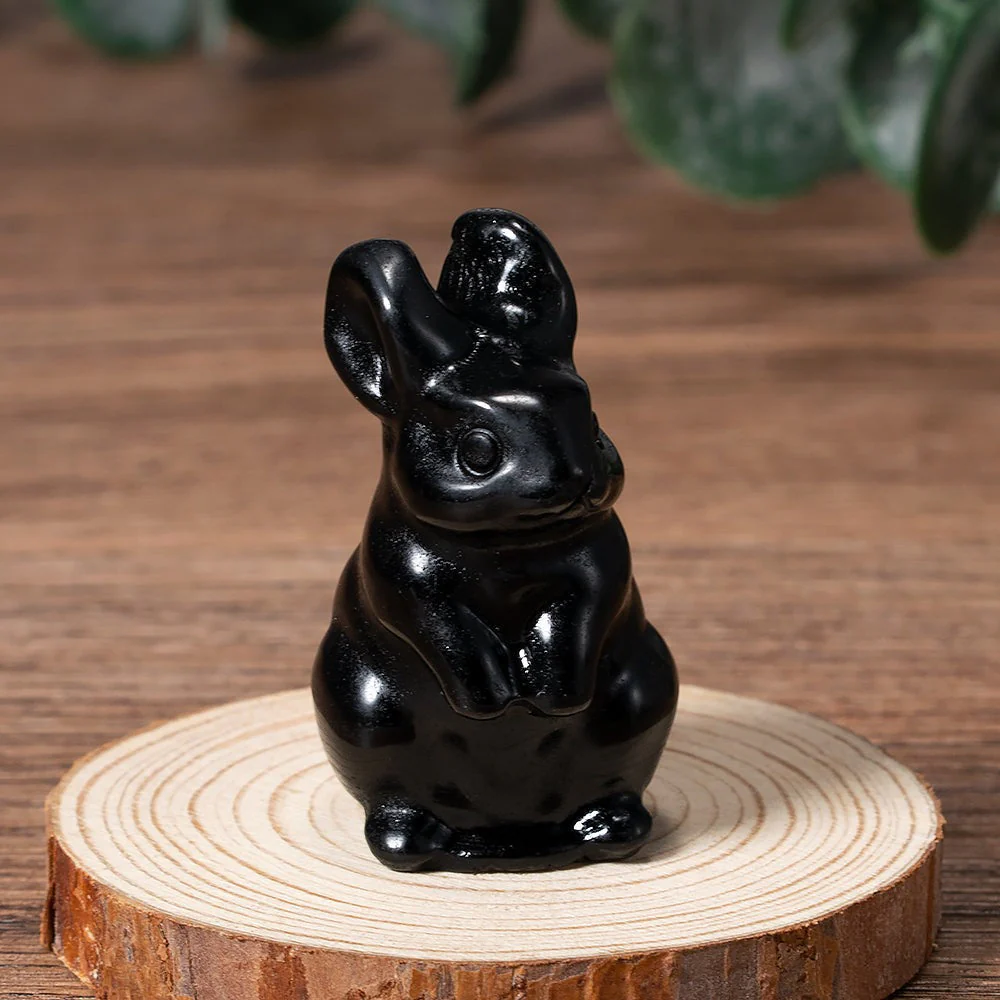 Charming Easter Bunny Crystal Figurine - Image 13