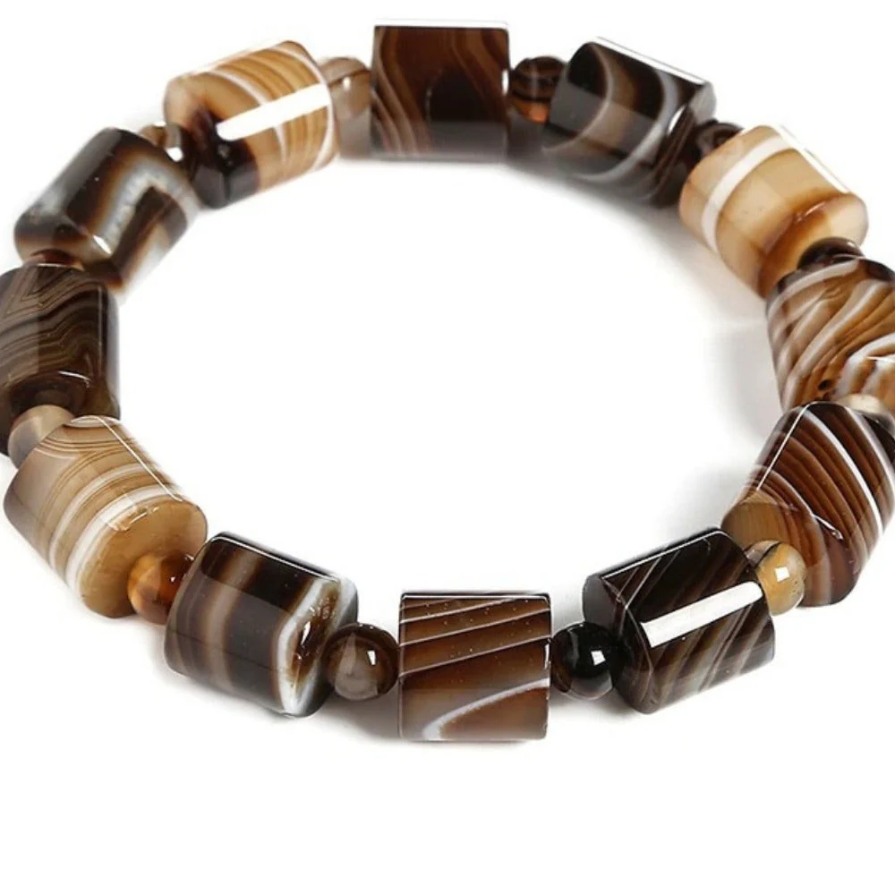 Coffee Brown Agate Bracelet - Image 3