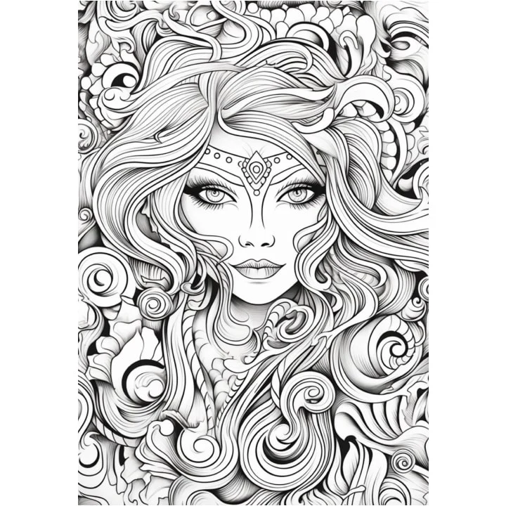 "Color Your Feminine Power to Life" | Coloring Book - Image 2