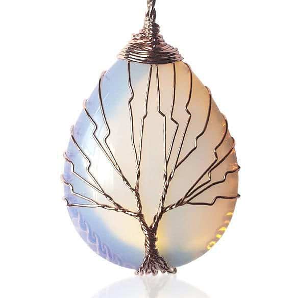 Handmade Tree Of Life Opalite Necklace - Image 7