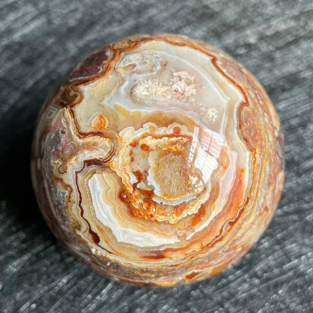 Crazy Lace Agate Crystal Ball - Image 3
