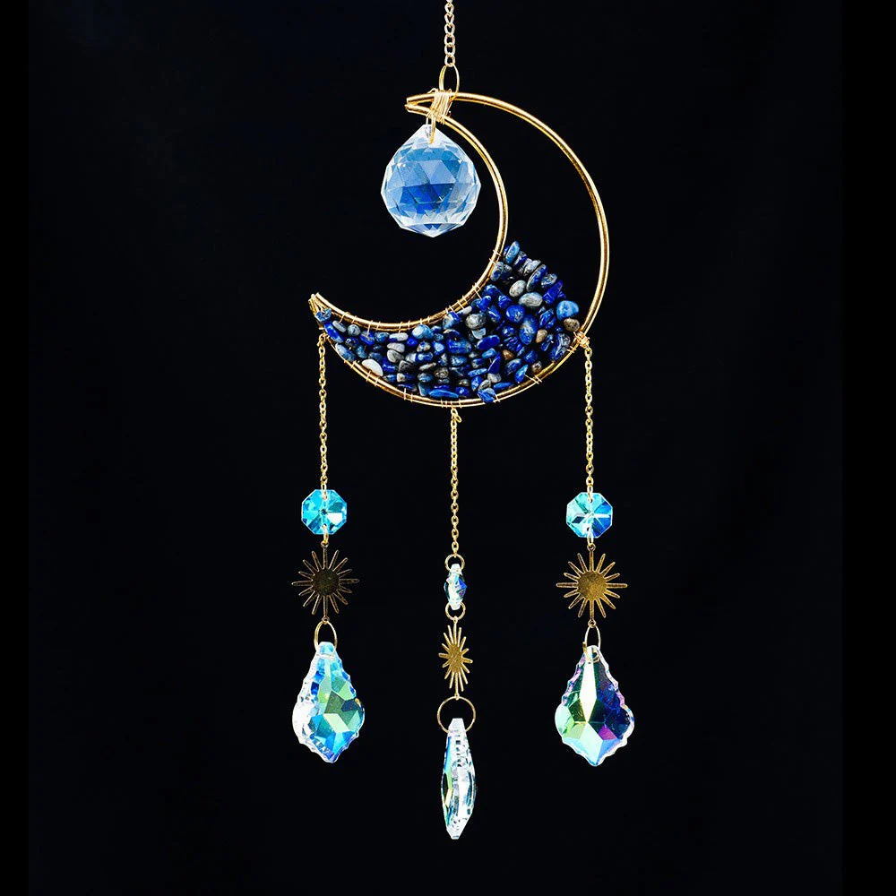 Crescent Moon Gemstones Wind Chime - Image 10