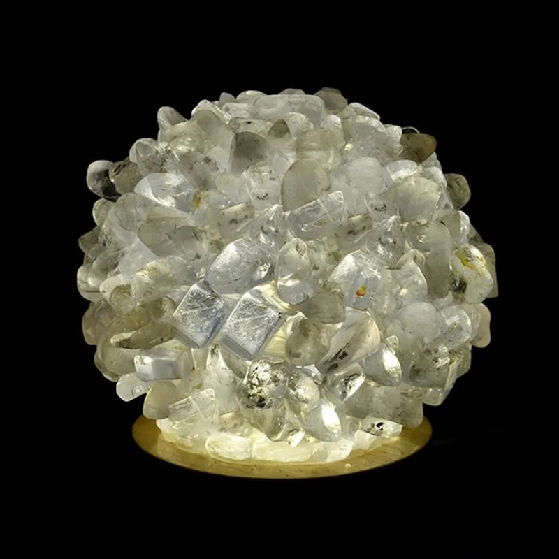 Natural Crystal Ball Lamp - Image 3