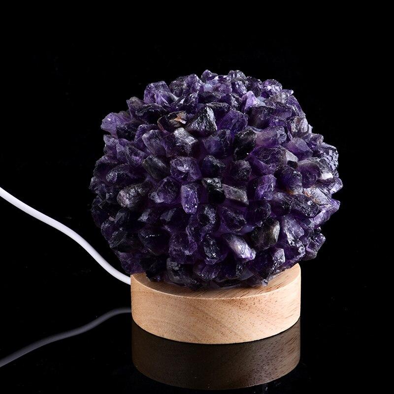 Natural Crystal Ball Lamp - Image 4