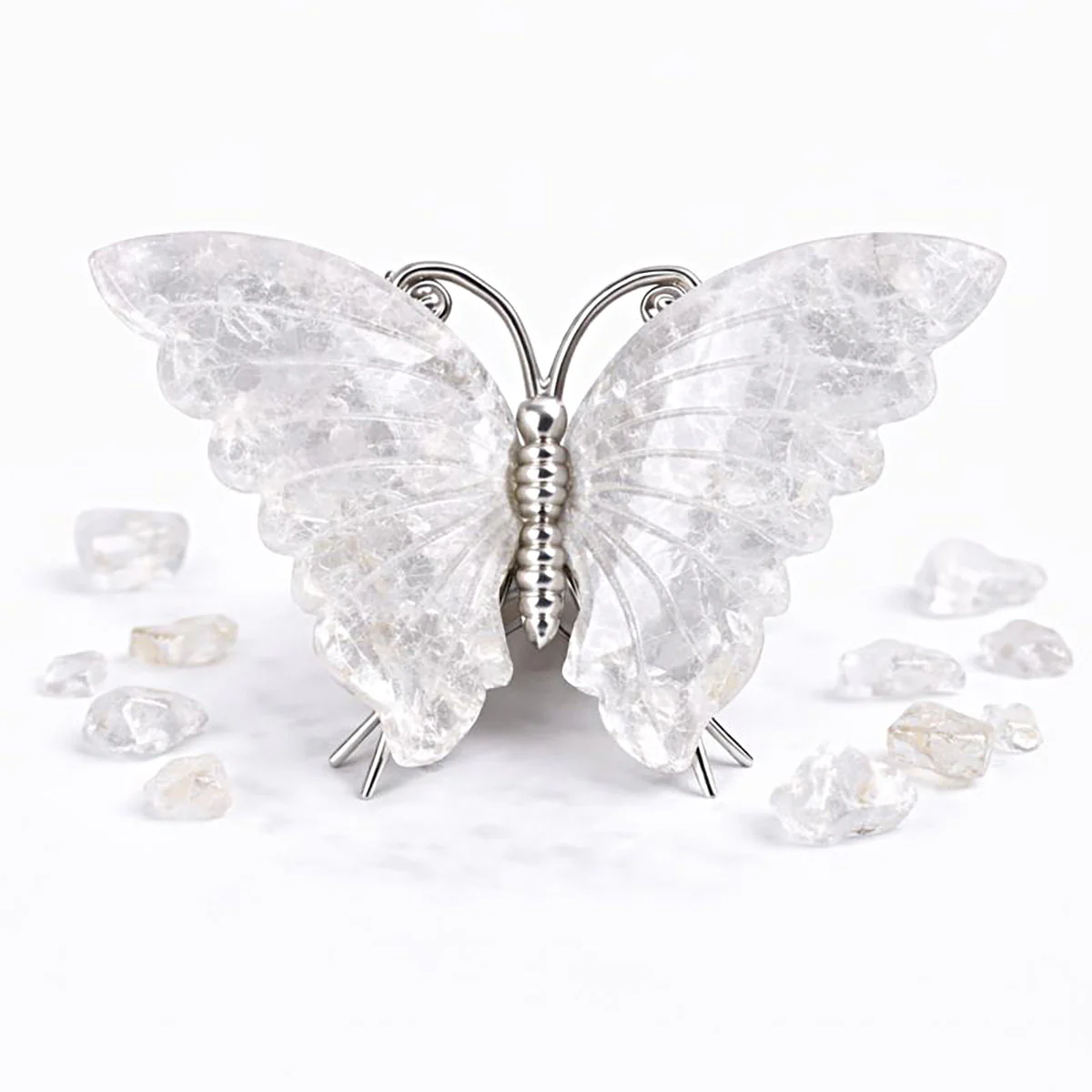 Crystal Butterfly Carvings with Healing Stones - Image 5