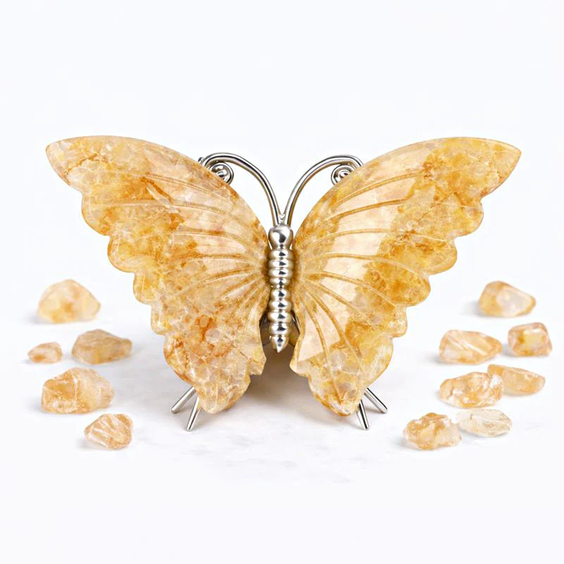 Crystal Butterfly Carvings with Healing Stones - Image 6