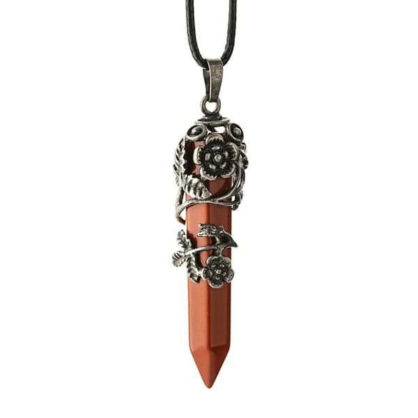 Crystal Flower Hexagon Necklace - Image 10