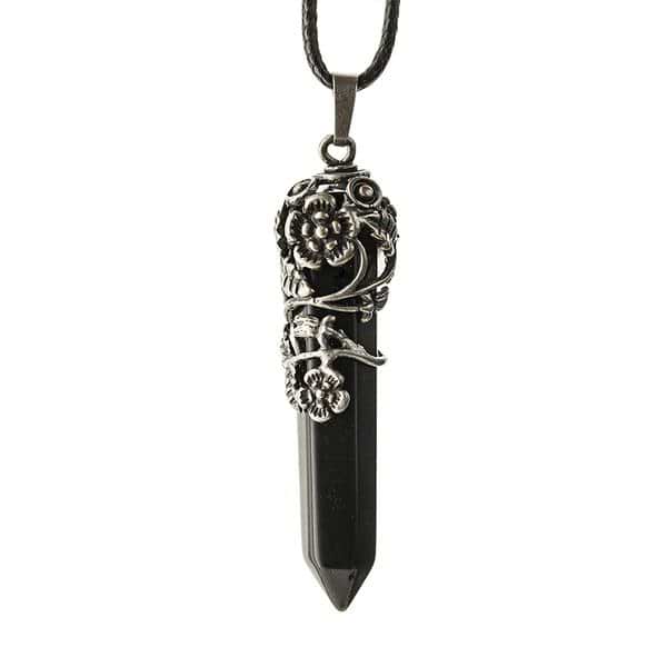 Crystal Flower Hexagon Necklace - Image 11