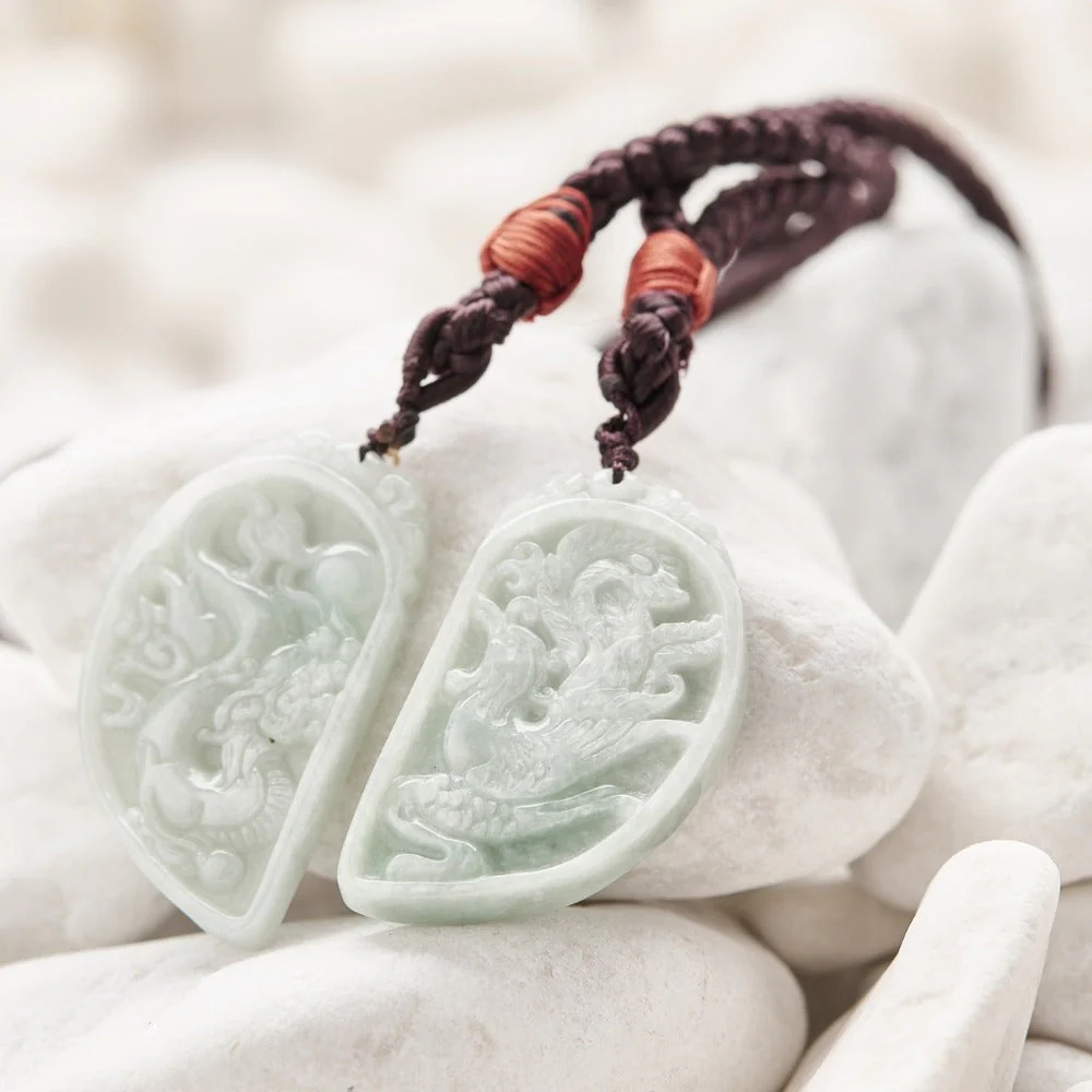 Crystal Jade Couple Matching Necklaces - Image 8